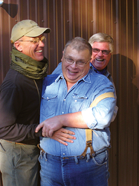 Clint Smith pulling on Duke’s suspenders.